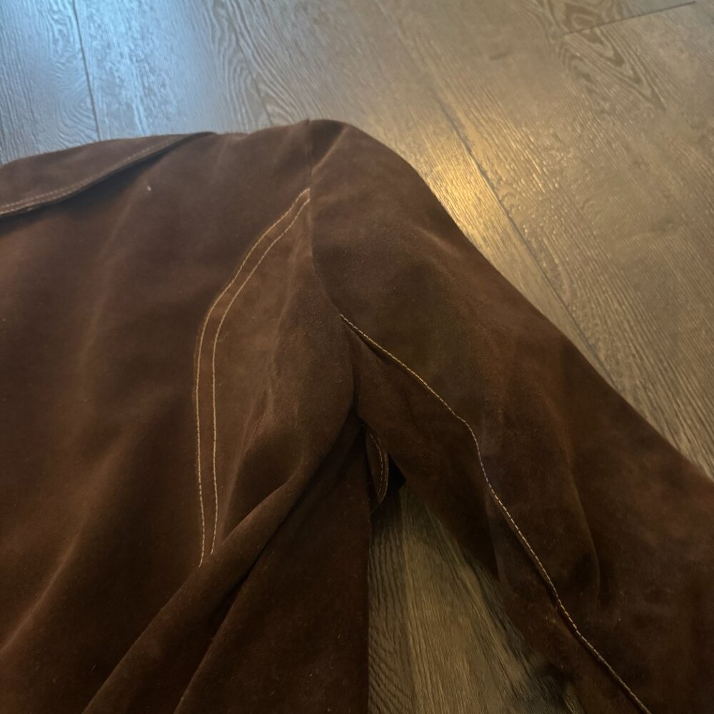 VINTAGE SUEDE JACKET WITH REMOVABLE LINING MADE IN CANADA XS/S - Picture 12 of 15
